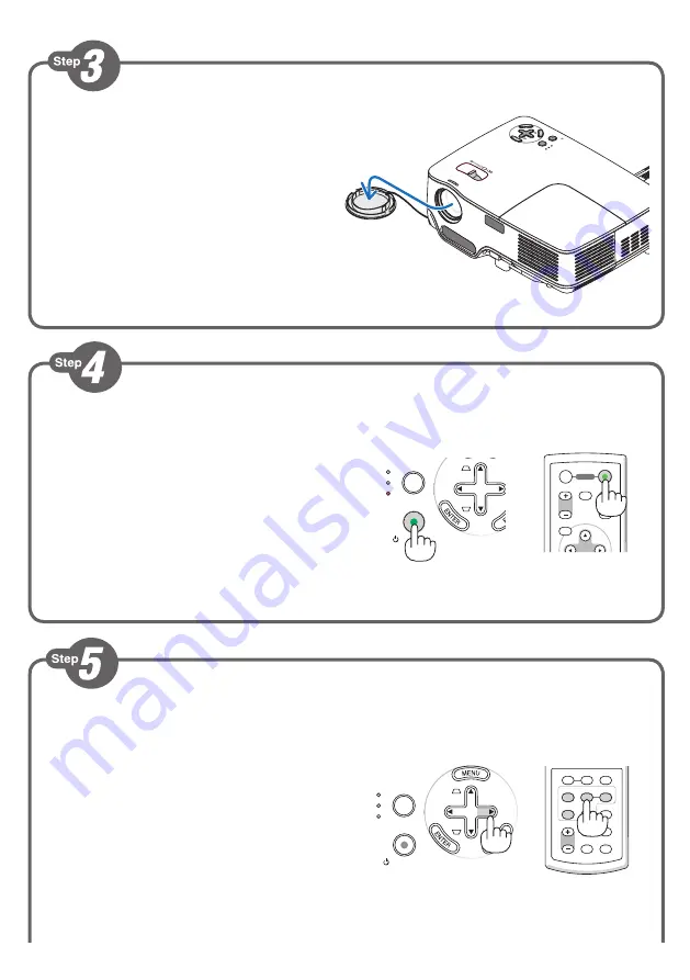 NEC NP61 Series Quick Setup Manual Download Page 2