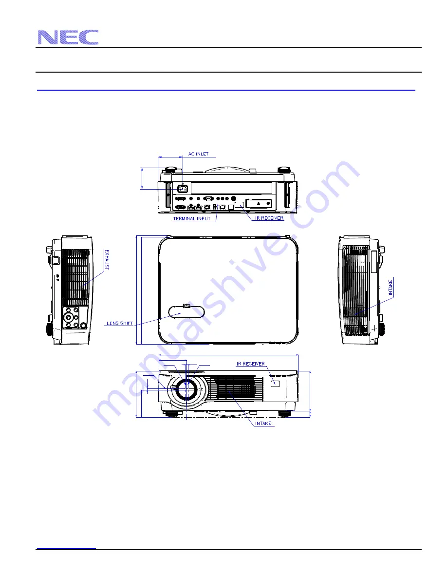 NEC P502WL Installation Manual Download Page 5