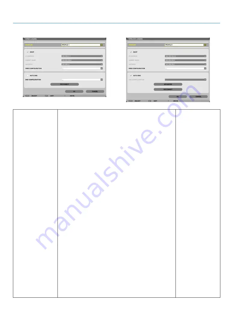 NEC PA622U User Manual Download Page 155