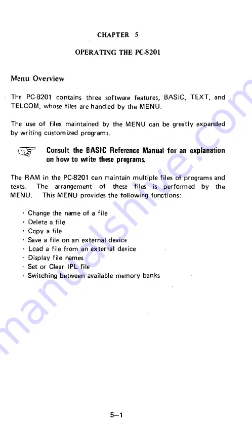 NEC PC-8201A User Manual Download Page 53