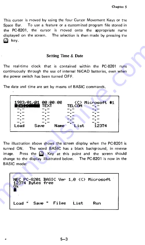 NEC PC-8201A Скачать руководство пользователя страница 55