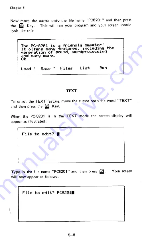 NEC PC-8201A User Manual Download Page 60