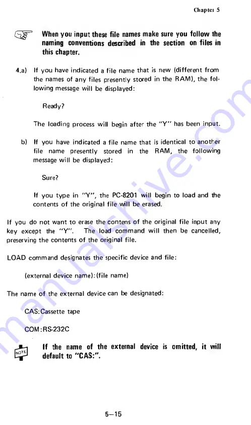 NEC PC-8201A User Manual Download Page 67