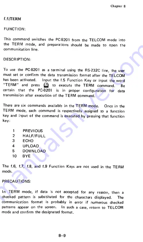 NEC PC-8201A User Manual Download Page 164