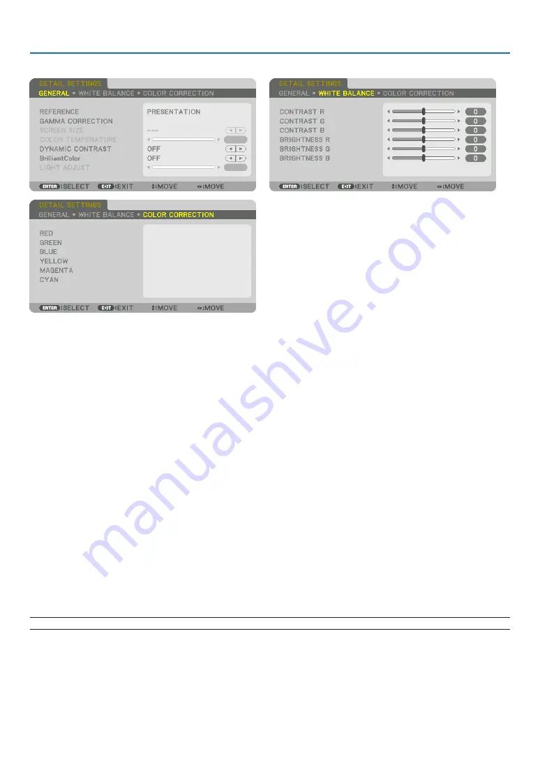 NEC PX1004UL-WH User Manual Download Page 110