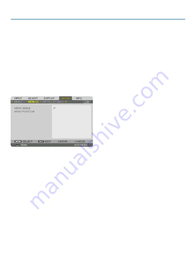 NEC PX1005QL-W User Manual Download Page 132