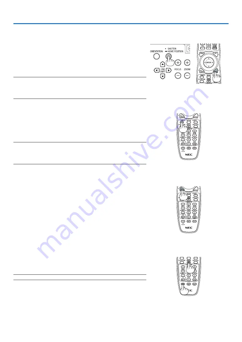 NEC PX750U2 User Manual Download Page 49