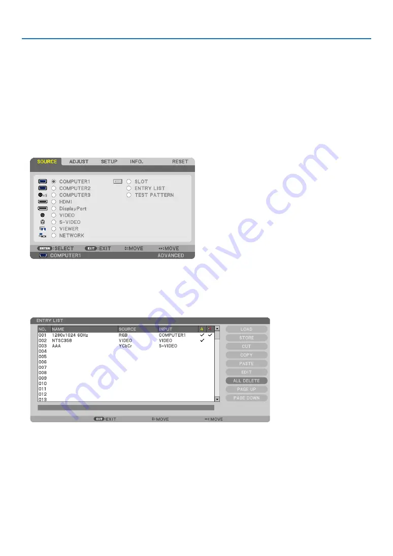 NEC PX750U2 User Manual Download Page 119