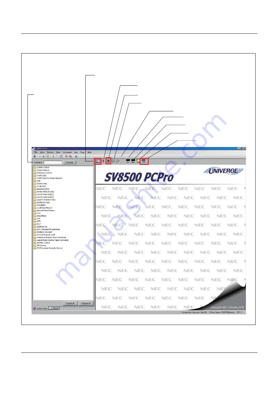 NEC SV8500 Operation And Maintenance Manual Download Page 184