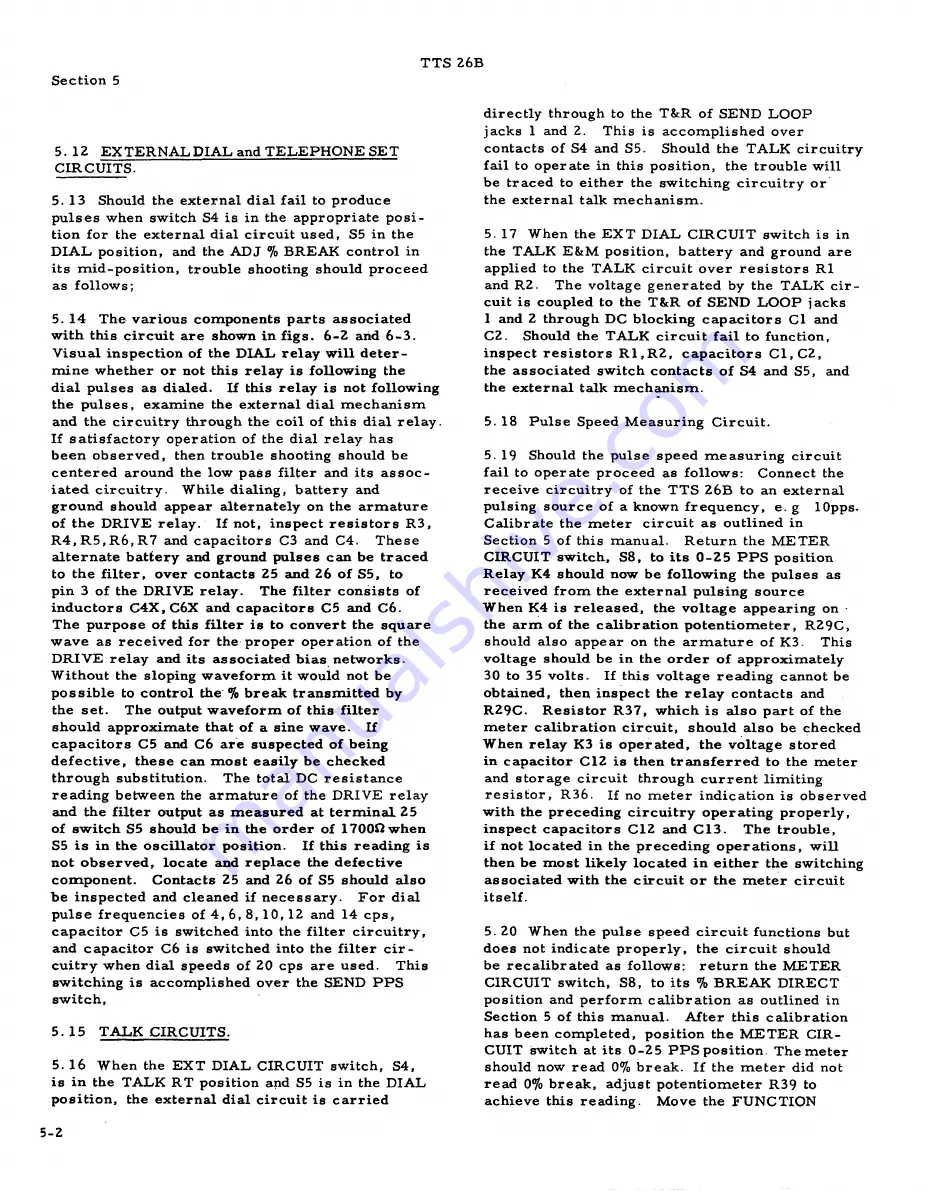 NEC TTS 26B Instruction Manual Download Page 39