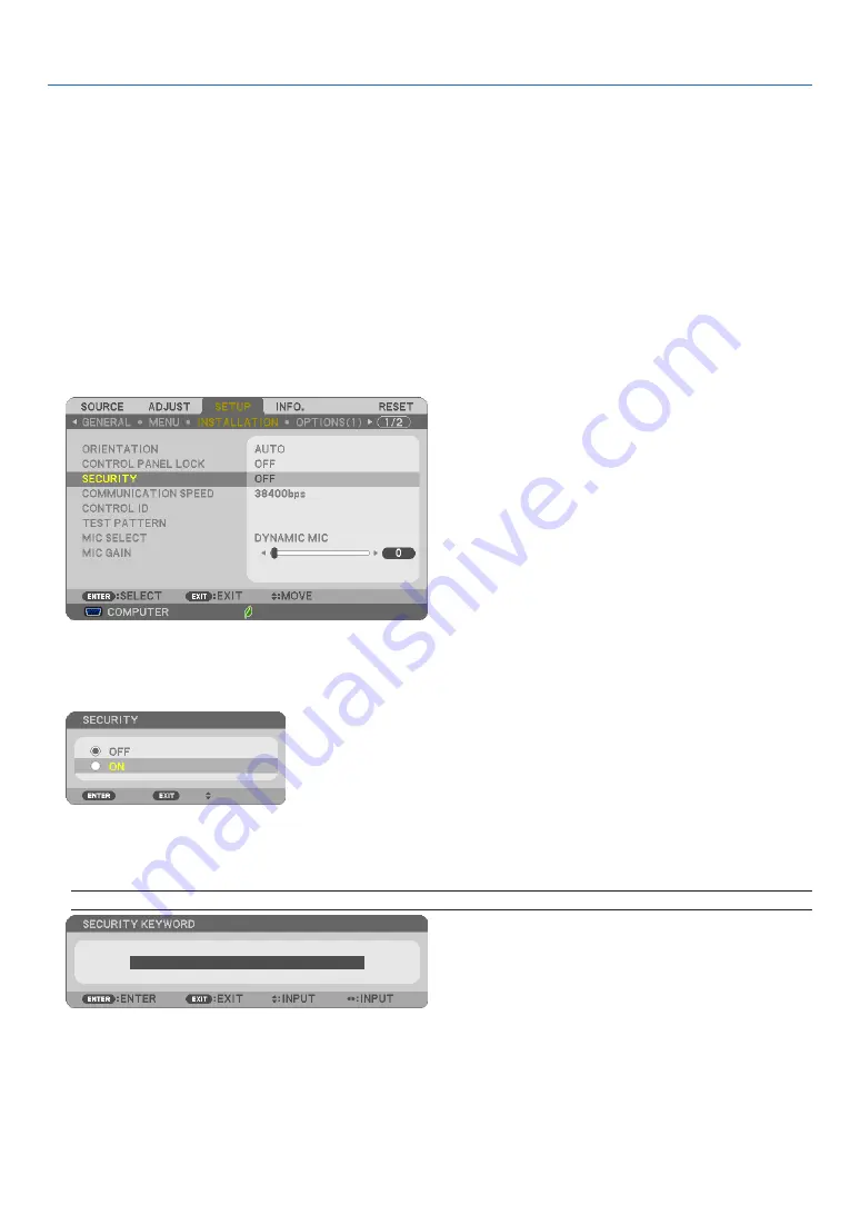 NEC UM351W User Manual Download Page 44