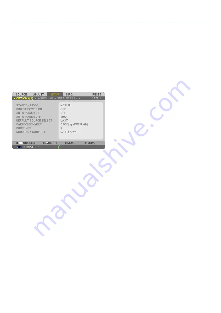 NEC UM361X User Manual Download Page 105