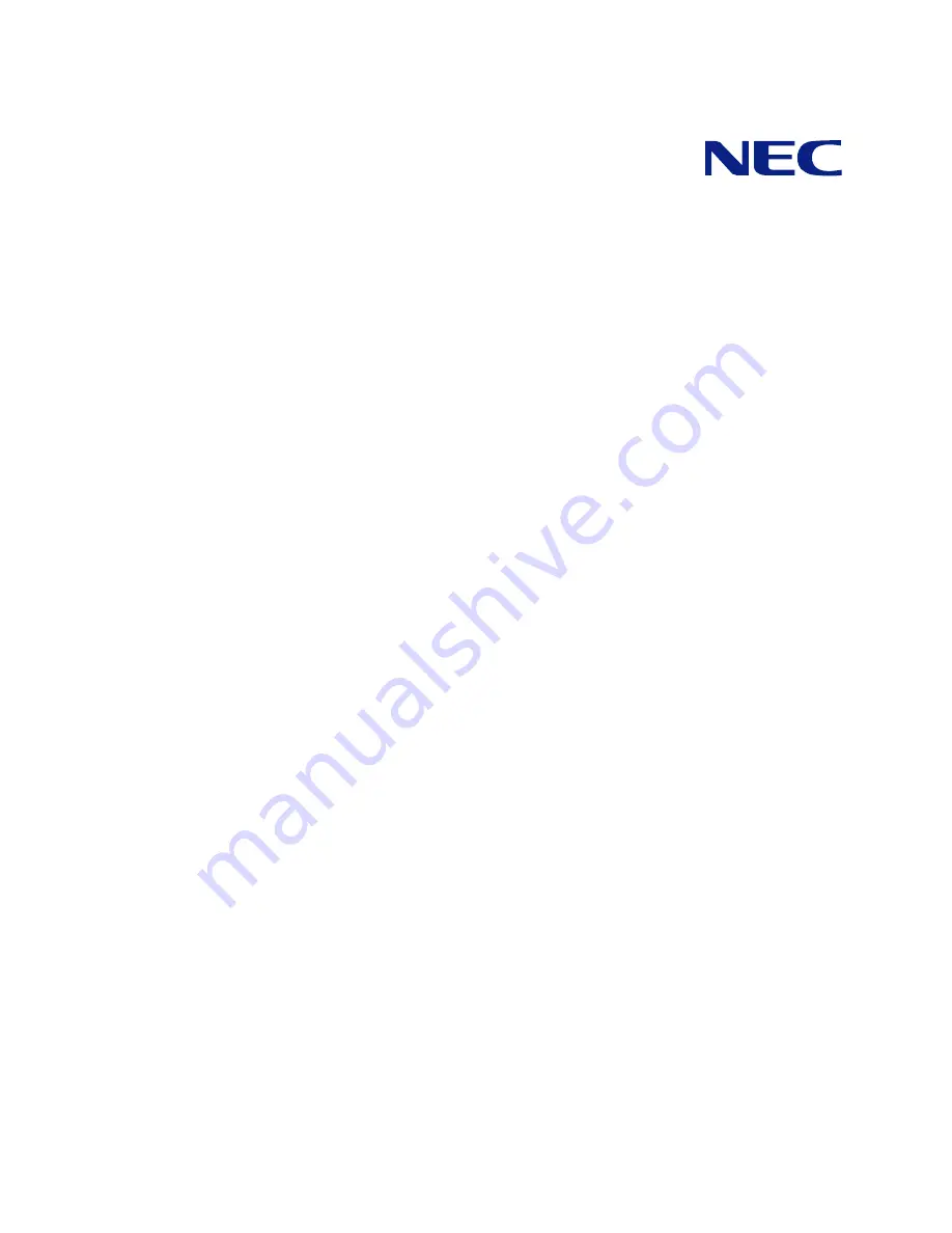 NEC US110 User Manual Download Page 1