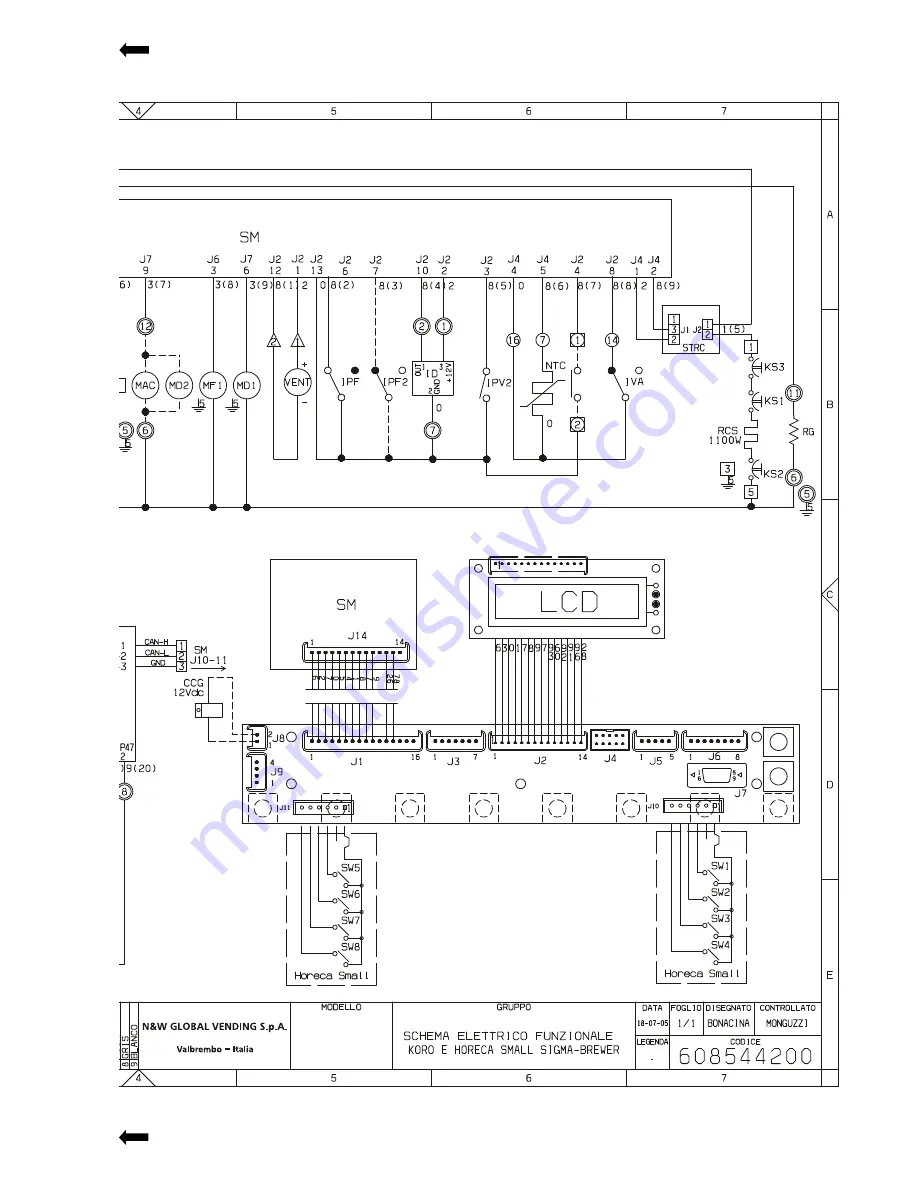 Necta KORO Fresh Brew Installation, Use And Maintenance Manual Download Page 97