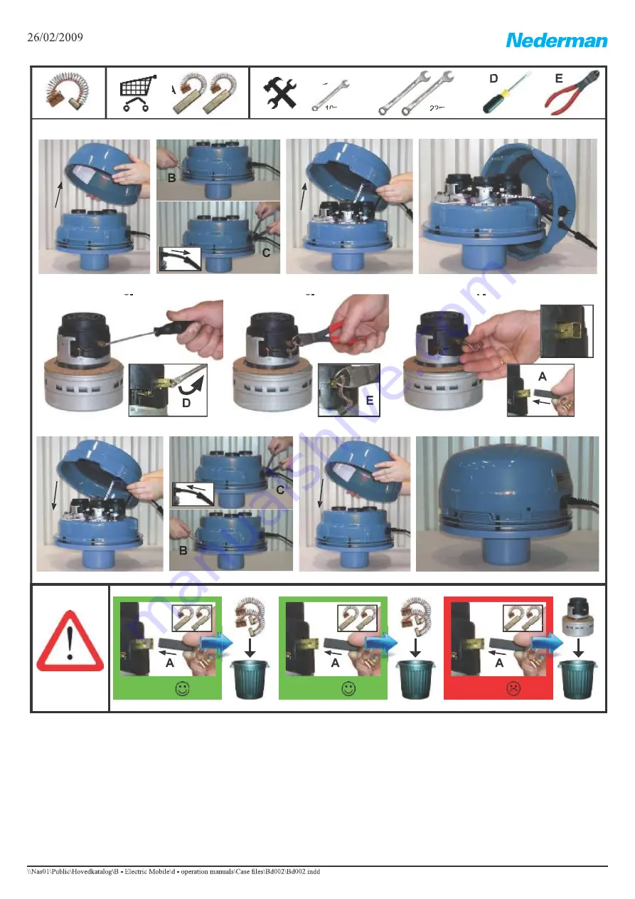 Nederman Bb115-NEL3 Instruction Manual Download Page 28