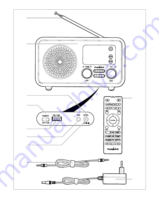 nedis RDIN2000WT Скачать руководство пользователя страница 3