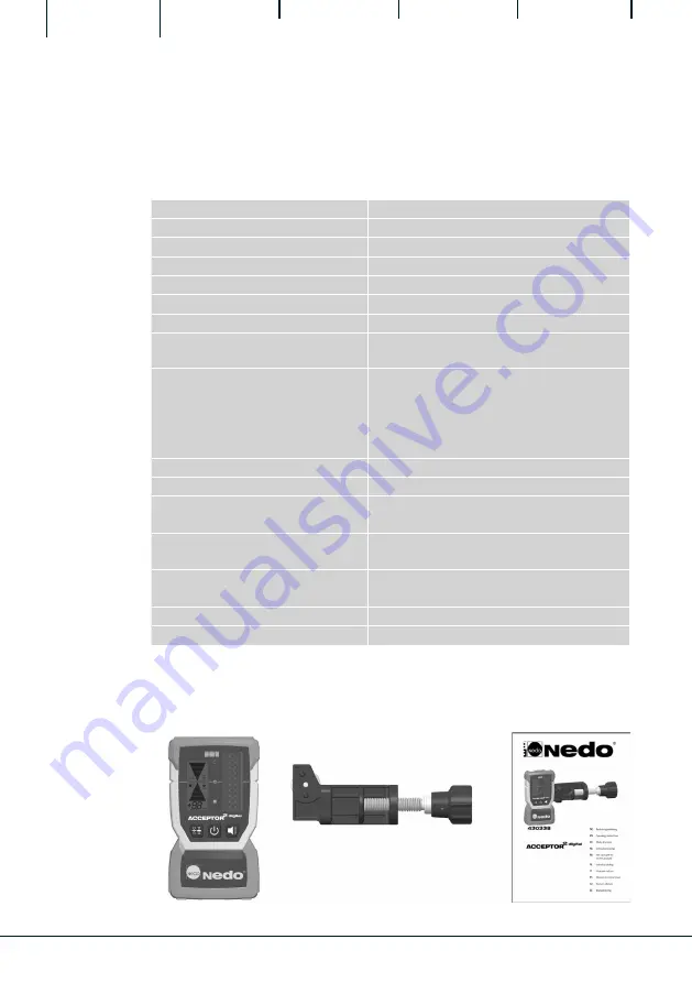 Nedo ACCEPTOR 2 digital Operating Instructions Manual Download Page 24