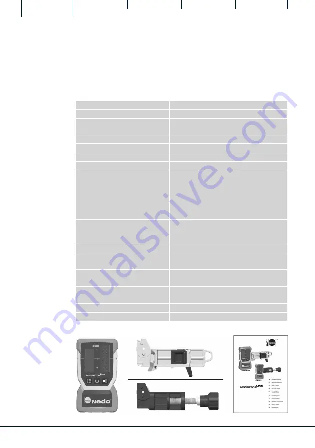 Nedo ACCEPTOR 430336 Operating Instructions Manual Download Page 36