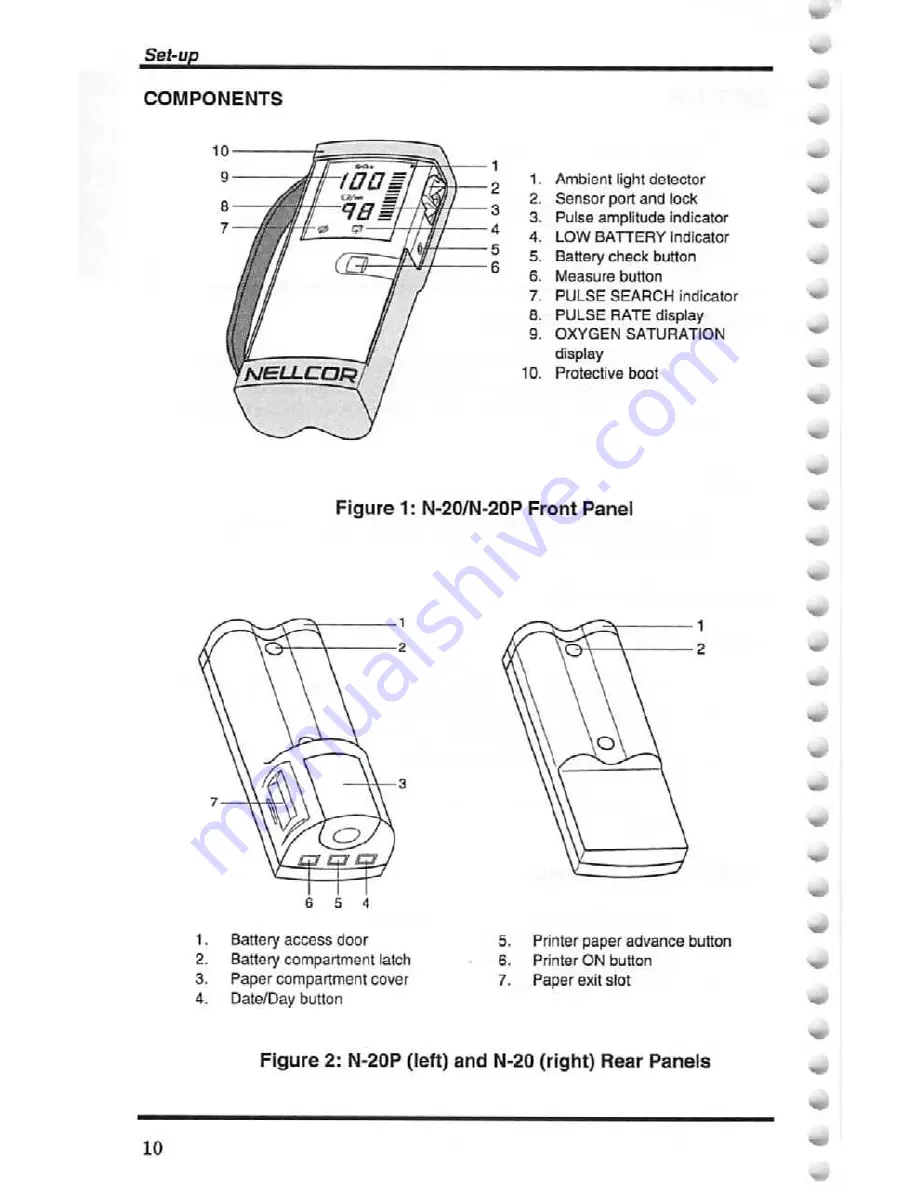 Nellcor N-20 Operator'S Manual Download Page 16