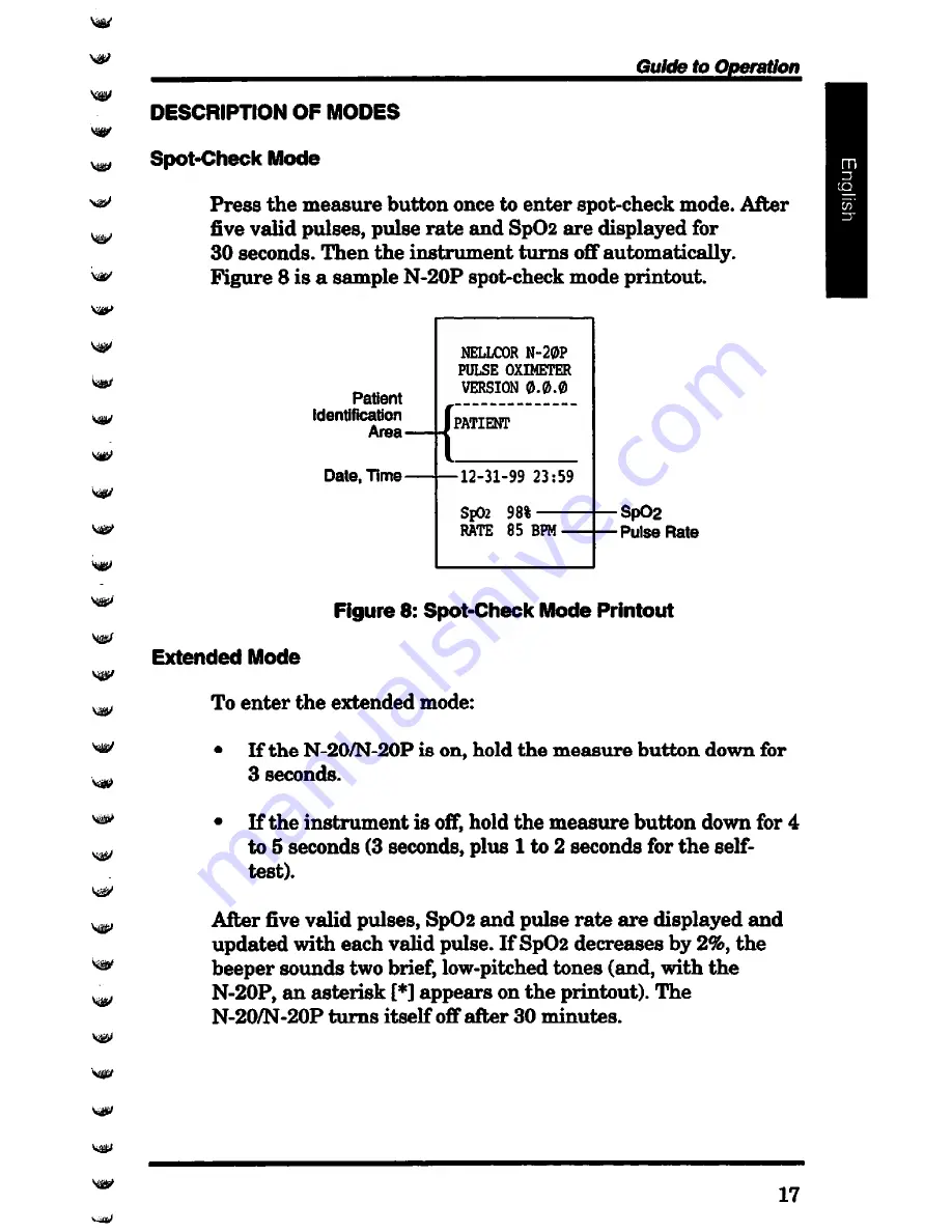 Nellcor N-20 Operator'S Manual Download Page 23