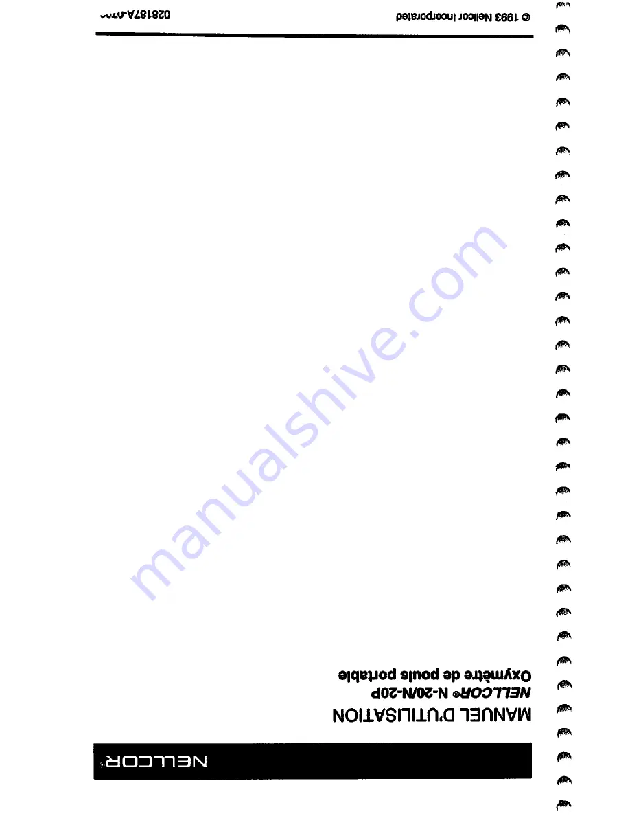 Nellcor N-20 Operator'S Manual Download Page 45