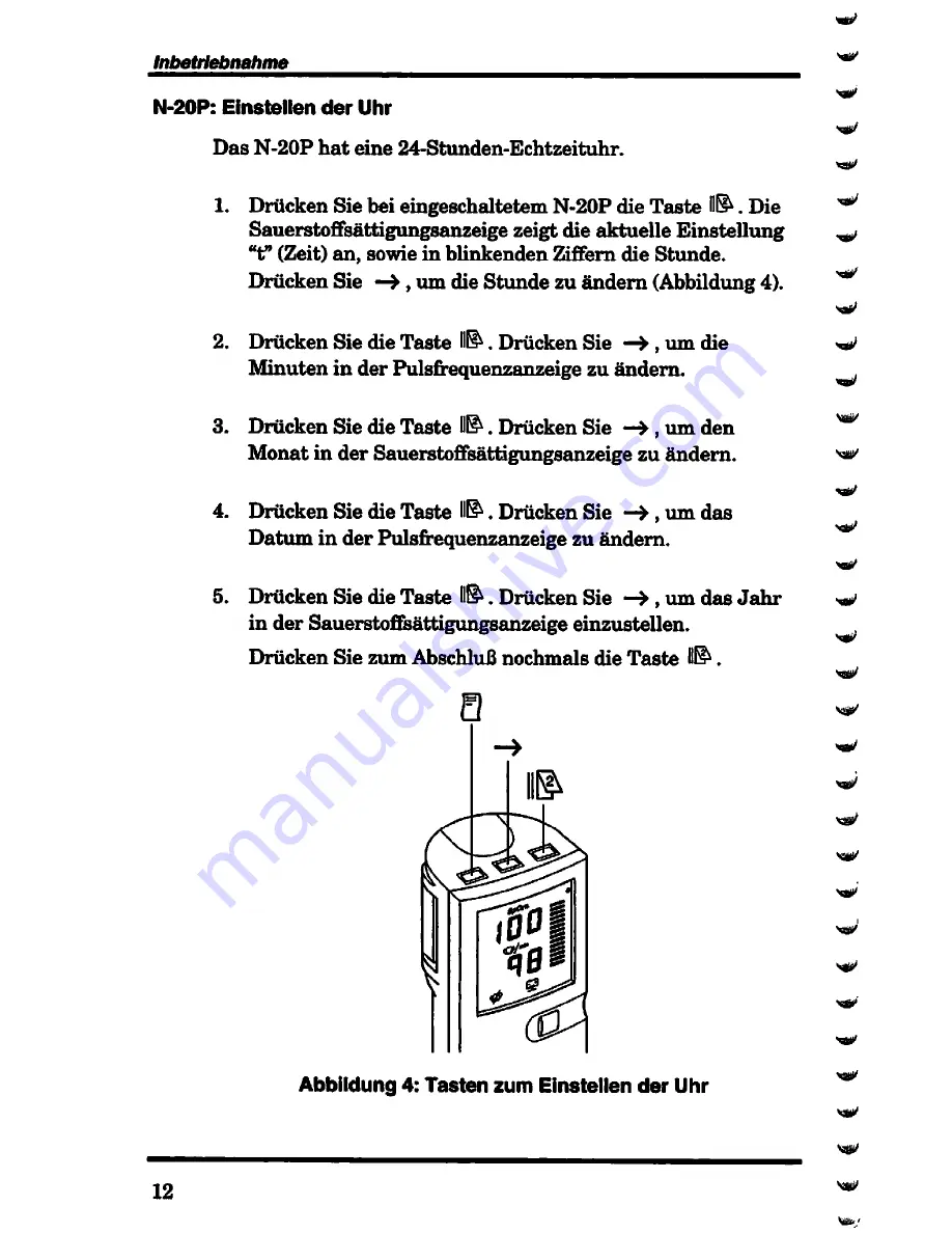 Nellcor N-20 Operator'S Manual Download Page 108