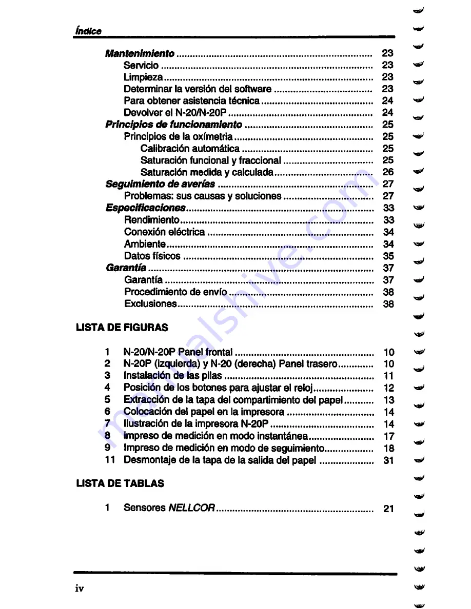 Nellcor N-20 Operator'S Manual Download Page 142