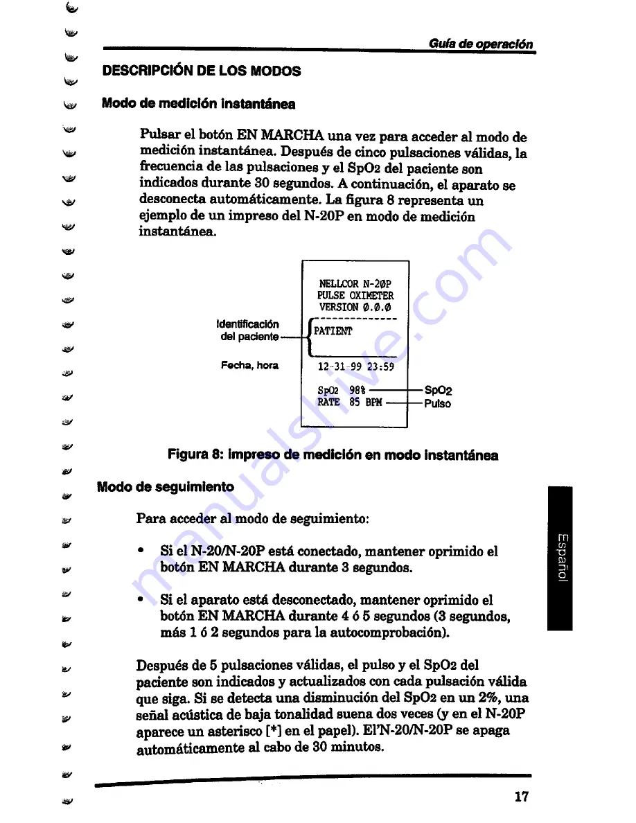 Nellcor N-20 Operator'S Manual Download Page 159