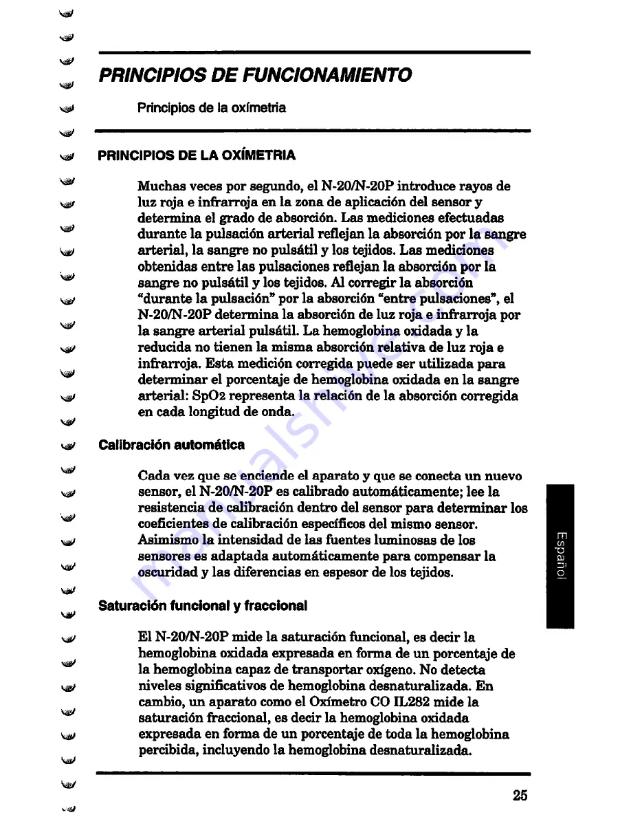 Nellcor N-20 Operator'S Manual Download Page 166