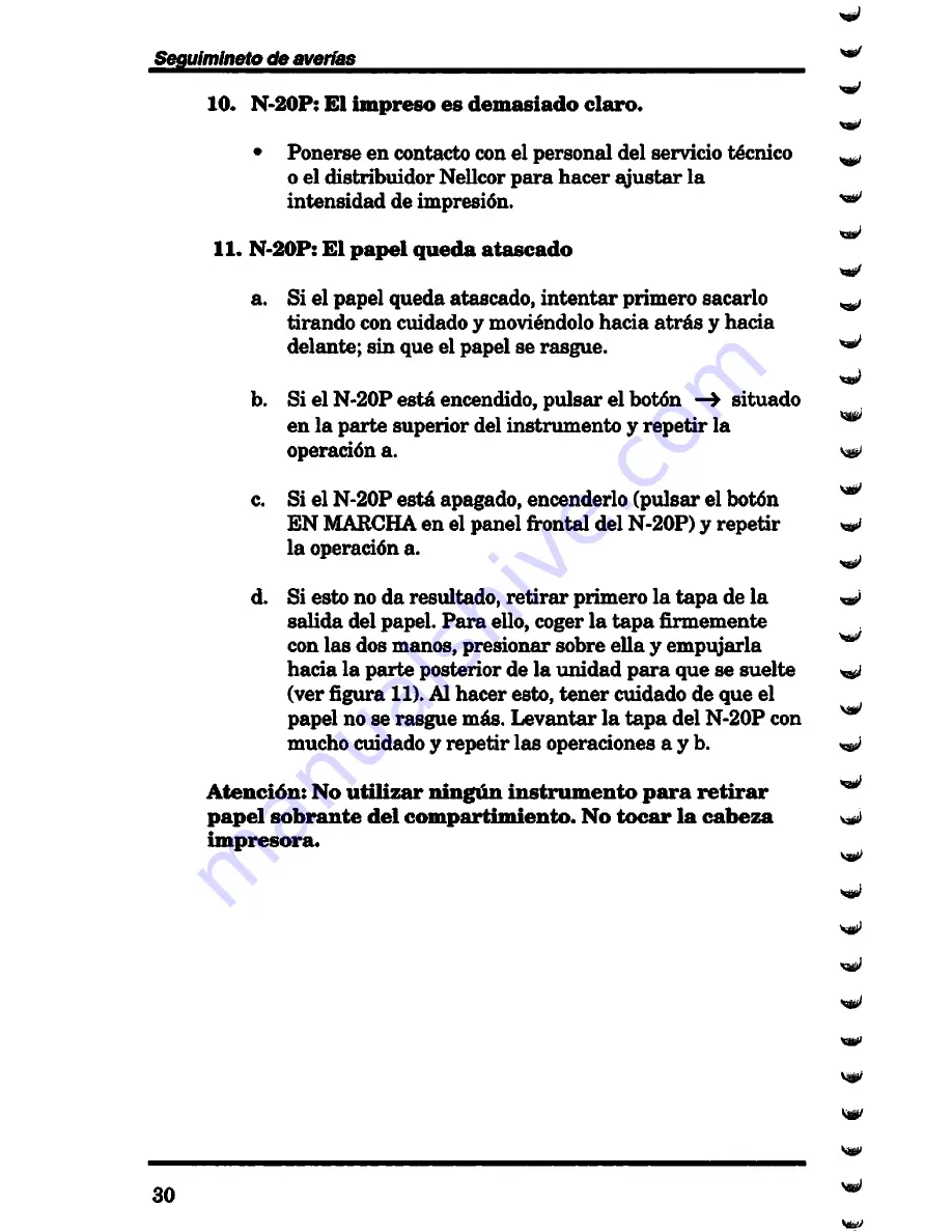 Nellcor N-20 Operator'S Manual Download Page 171