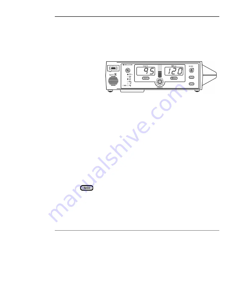 Nellcor OXIMAX N-560 Operator'S Manual Download Page 42