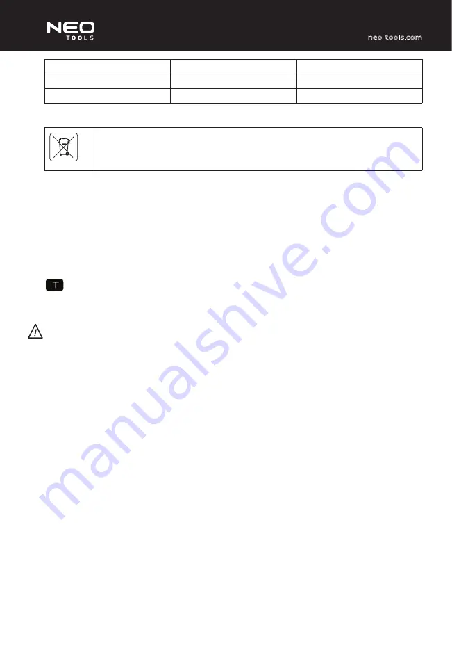 NEO TOOLS 11-990 Instruction Manual Download Page 68