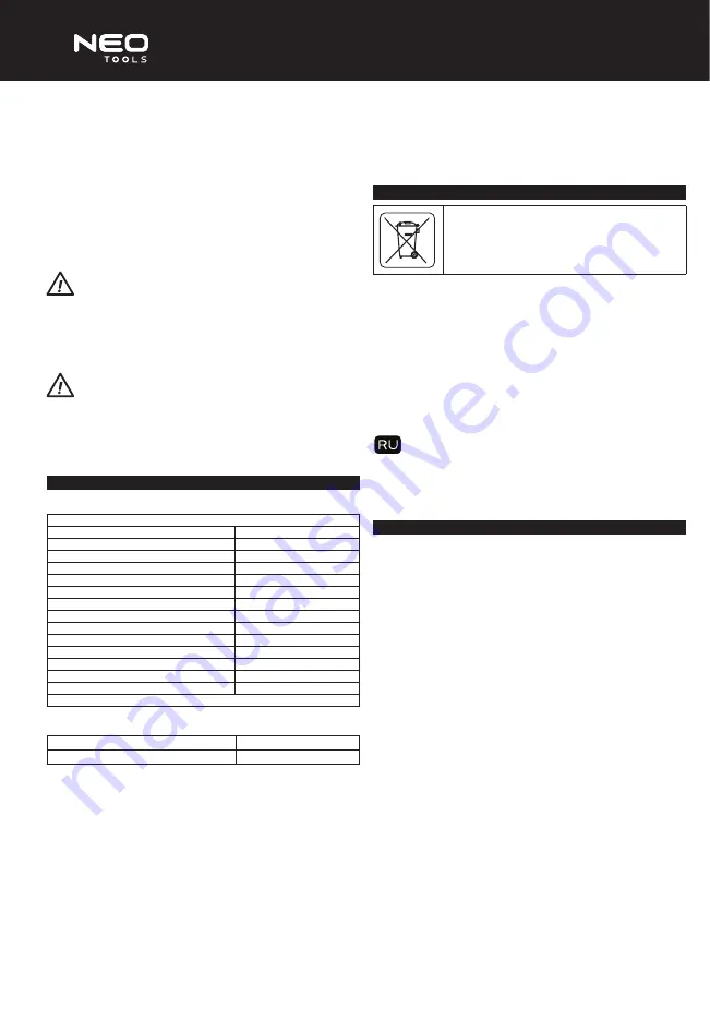 NEO TOOLS 12K010 Скачать руководство пользователя страница 10