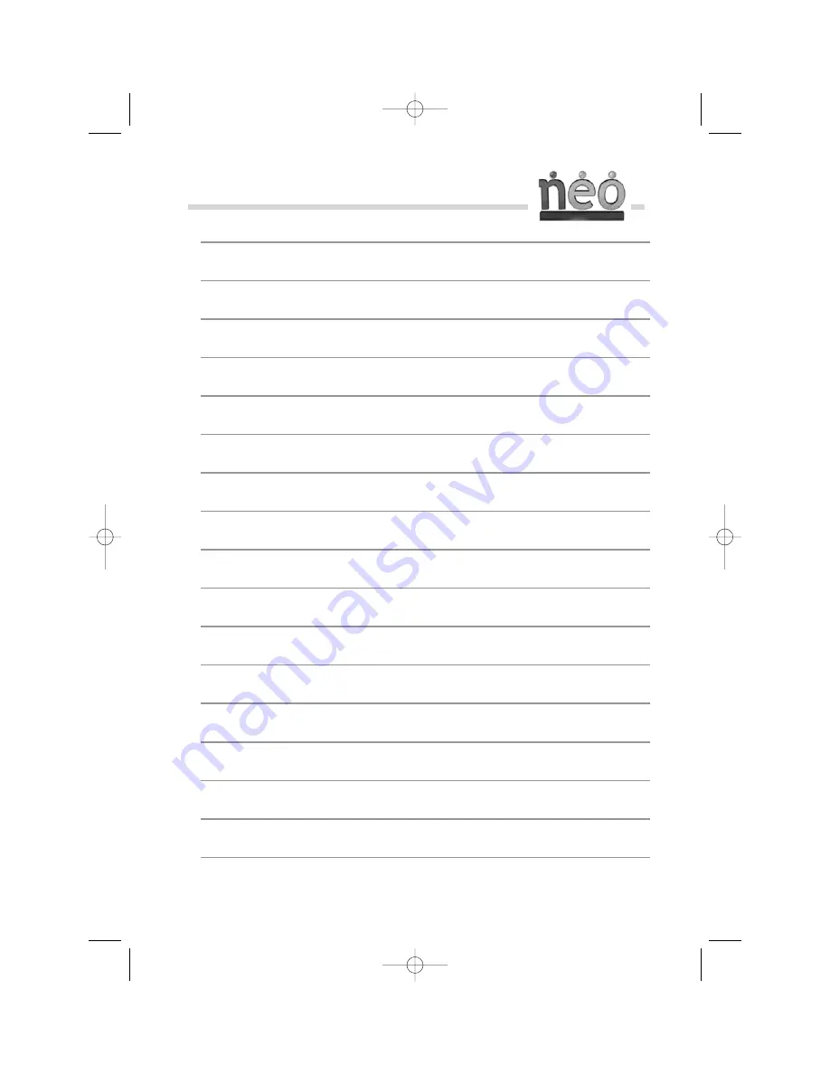 NEO NL 660 Operating Manual Download Page 22