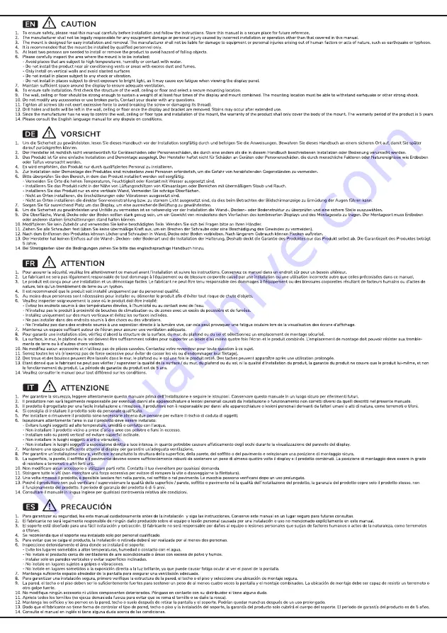 NeoMounts Select NM-W460BLACK Instruction Manual Download Page 8