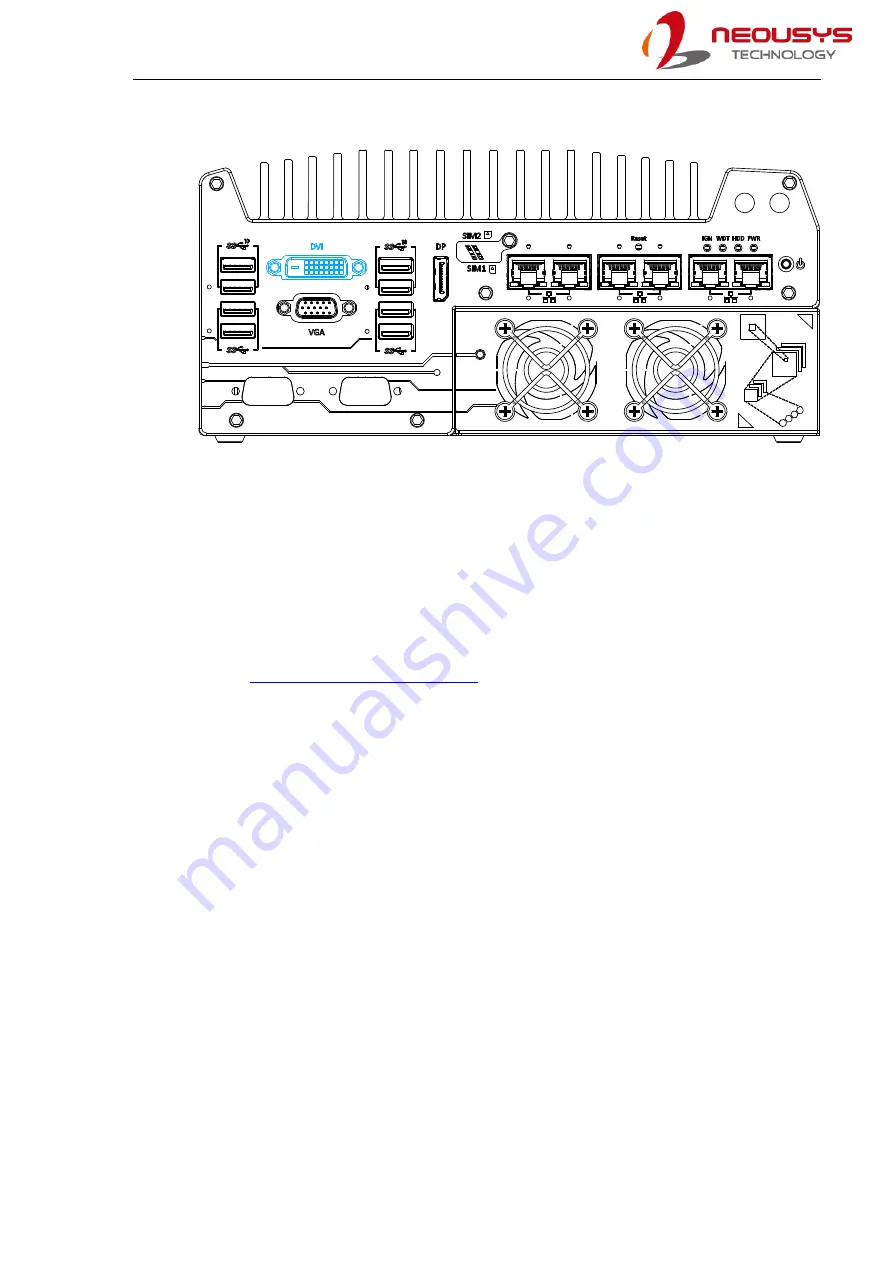 Neousys Nuvo-7160GC Series Скачать руководство пользователя страница 25