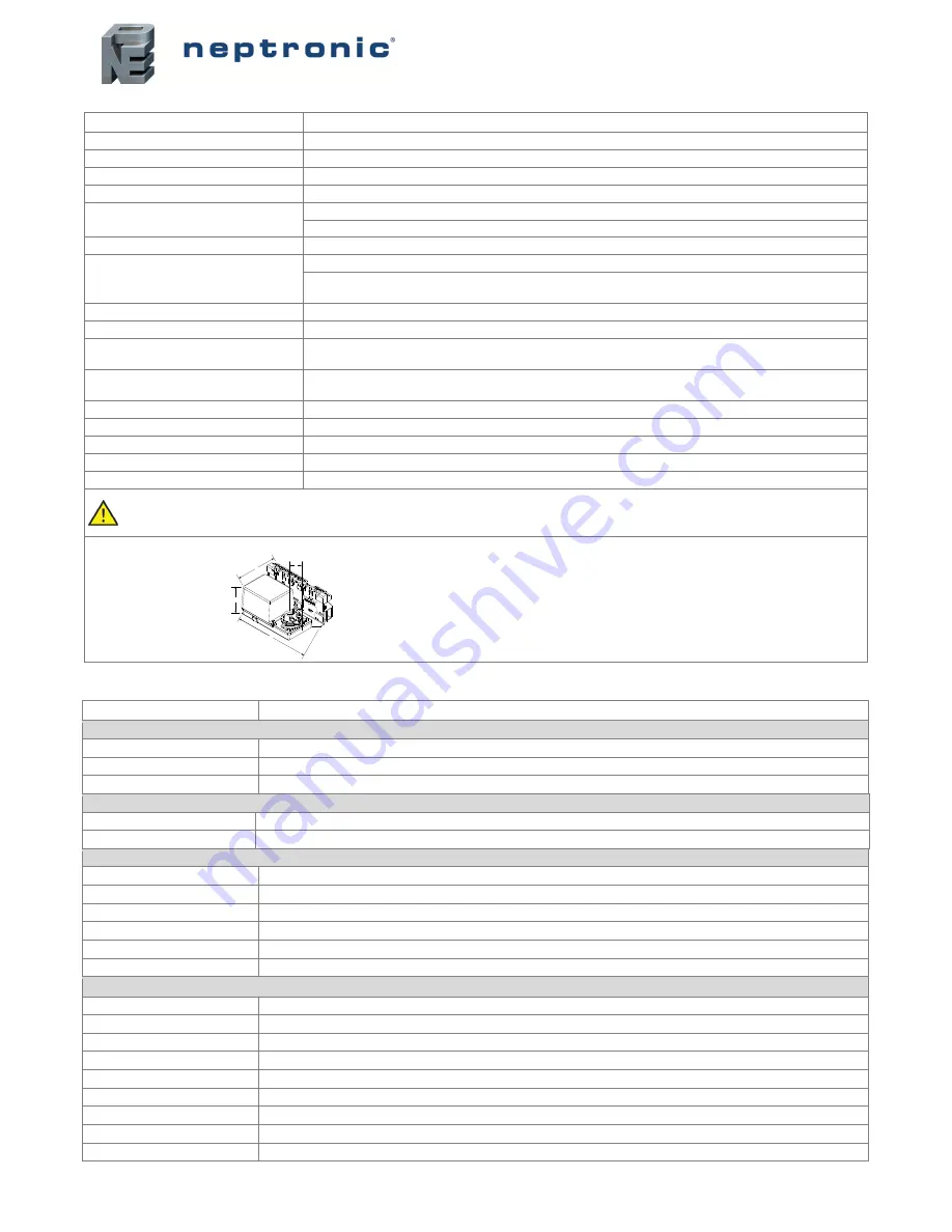 Neptronic EVCB14NDT4S Скачать руководство пользователя страница 2