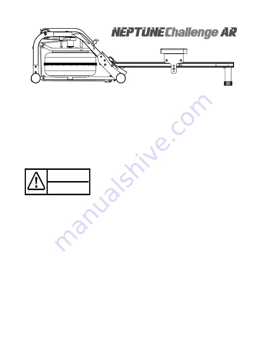 Neptune Challenge AR Rower Owner'S Manual Download Page 3