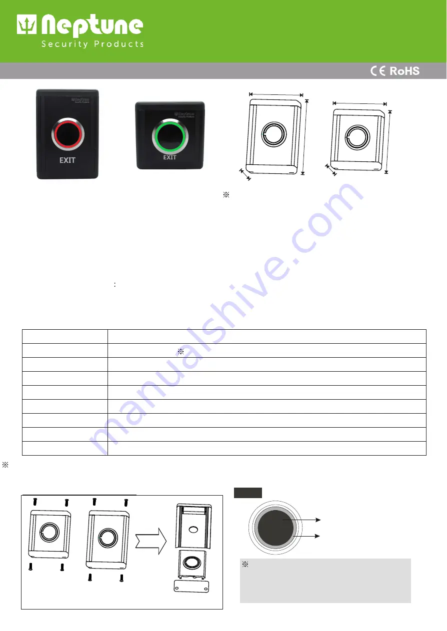 Neptune NEITB58W Installation & Operating Manual Download Page 1