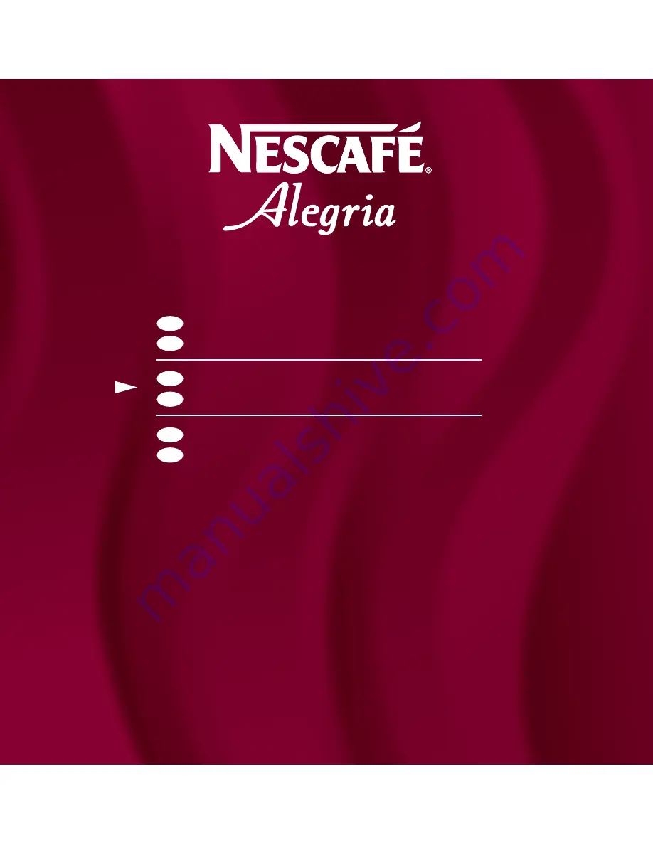 Nescafe alegria A510-1.0 User Manual Download Page 23