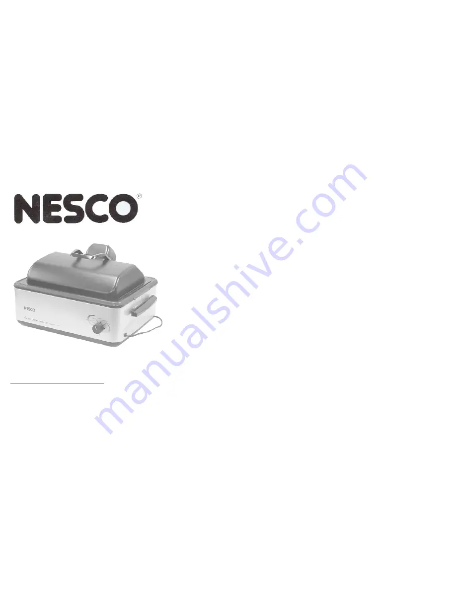 Nesco 4842-13-30 Use And Care Manual Download Page 1