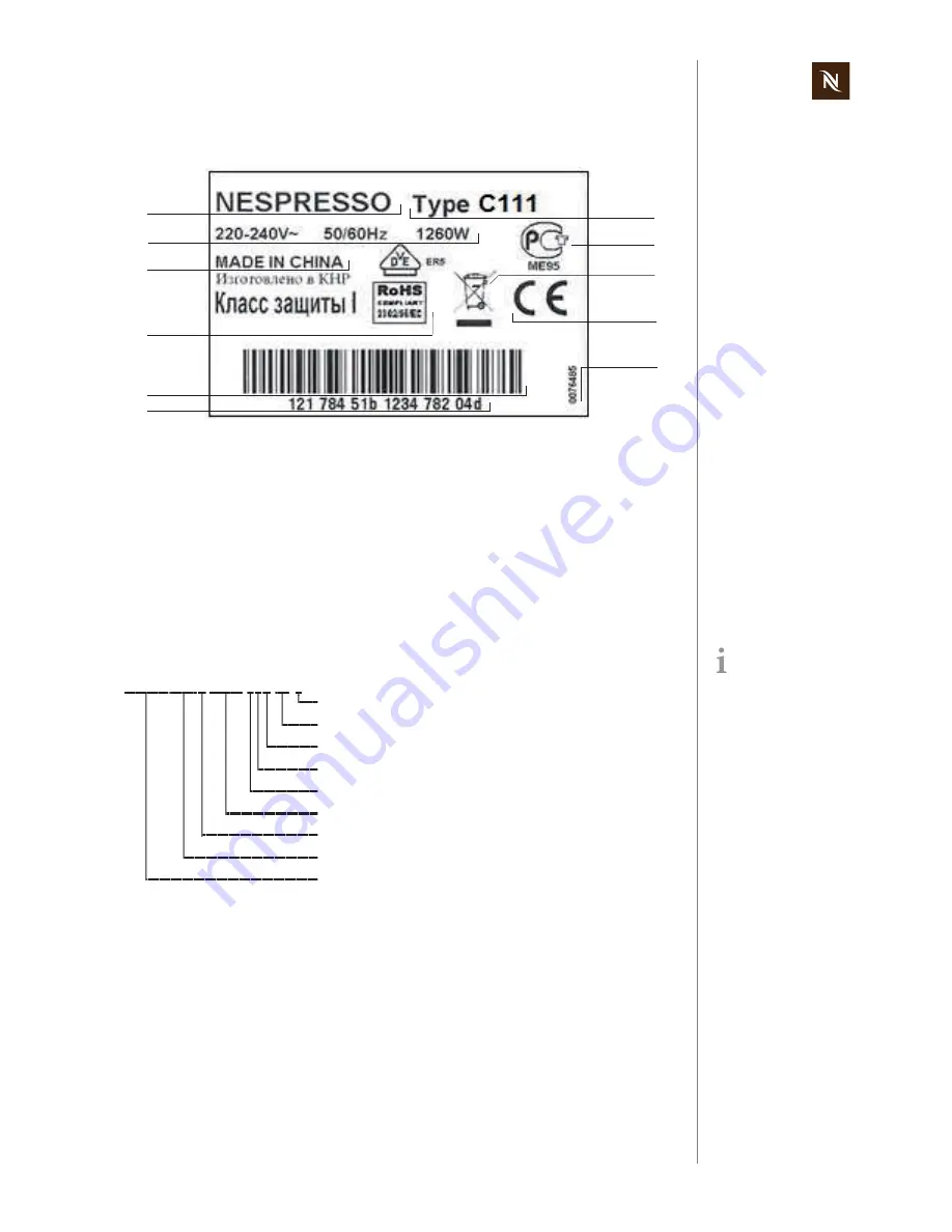 Nespresso EF 451 C 111 Service Manual Download Page 21