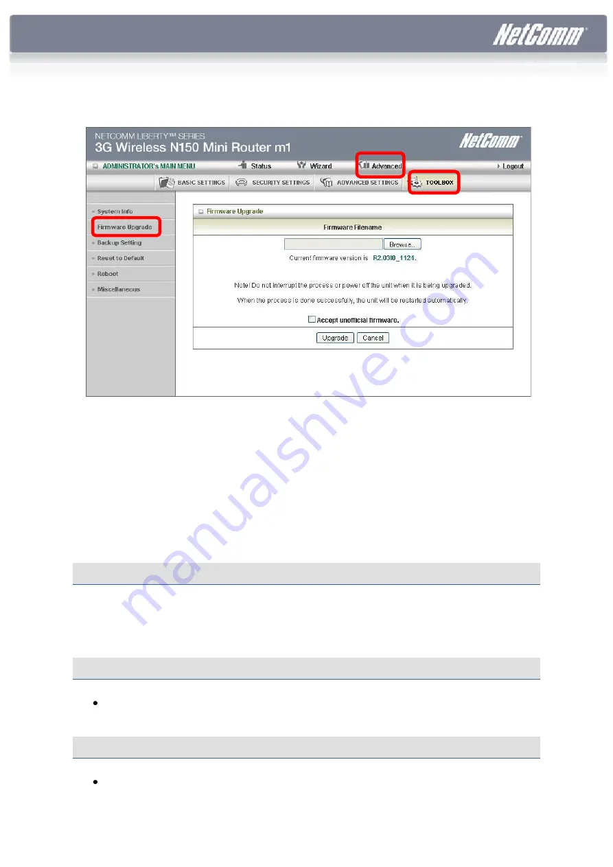 NetComm 3GM1WN Quick Start Manual Download Page 2