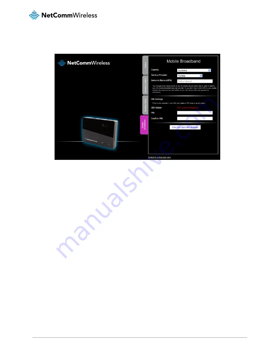 NetComm 4GM3W User Manual Download Page 20