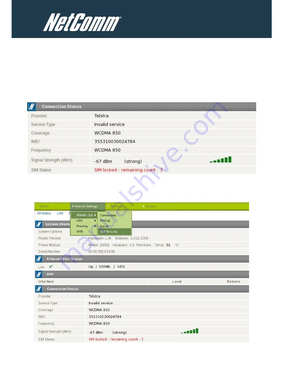 NetComm CallDirect NTC-6900 Quick Start Manual Download Page 12