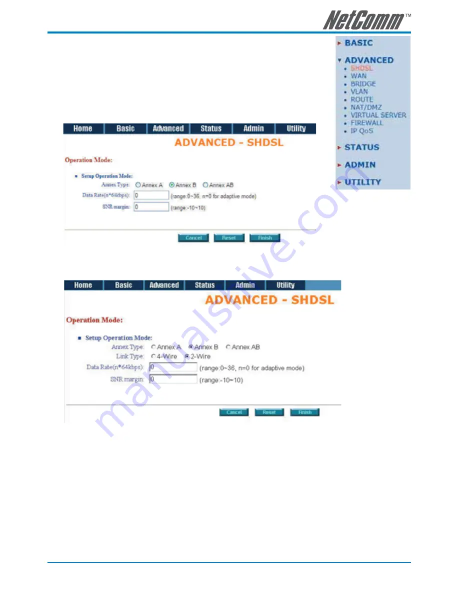 NetComm G.SHDSL 4-port Security Modem Routers NB712 User Manual Download Page 35