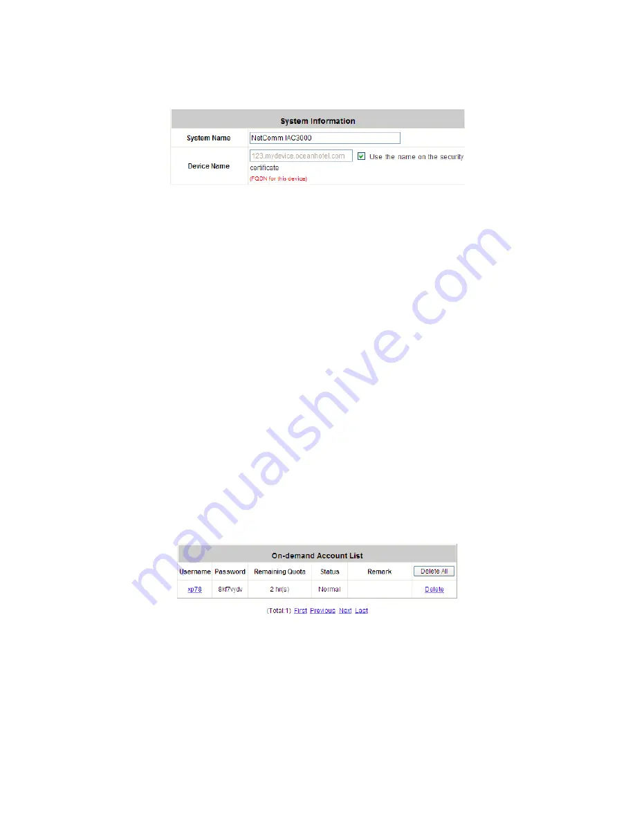 NetComm IAC3000 User Manual Download Page 161