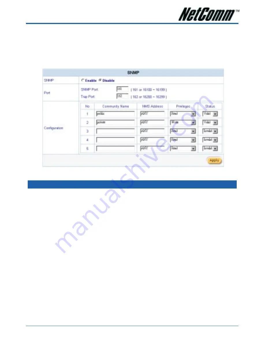 NetComm IAC4000 User Manual Download Page 107