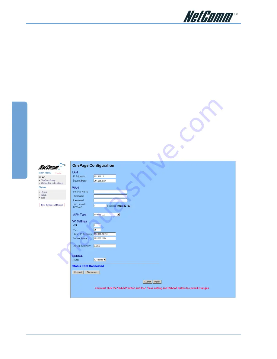 NetComm NB1300Plus4 User Manual Download Page 26