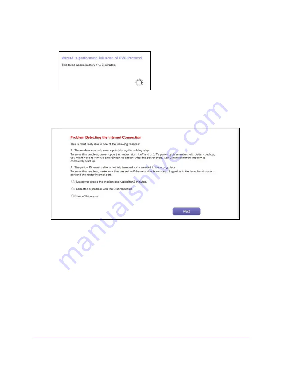 NETGEAR D6400 User Manual Download Page 44